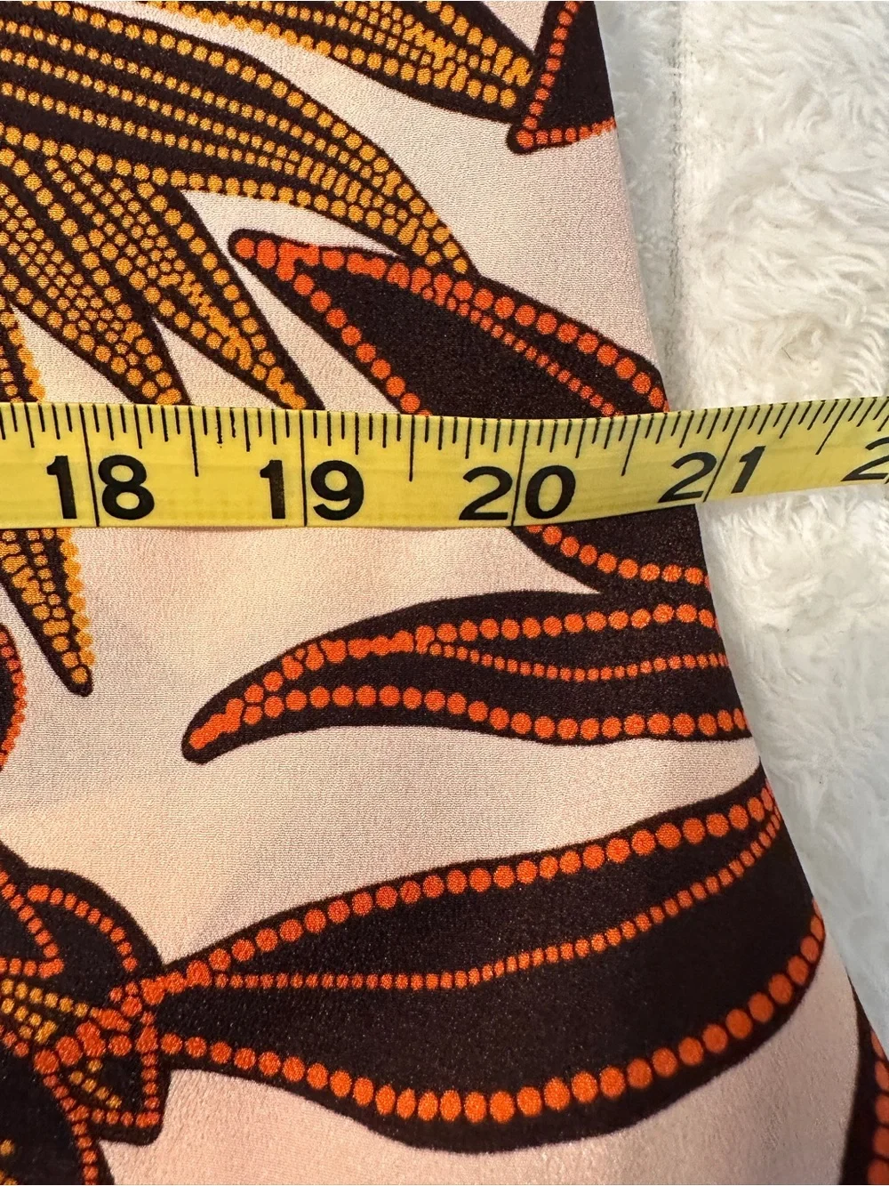 DKNY Cream and Brown Tropical Print Sundress
